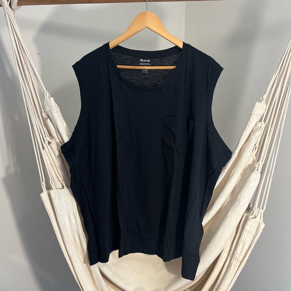Madewell Black Women's Tank Athletic Tee Size 3X N